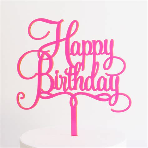 Free Printable Happy Birthday Cake Topper Printable